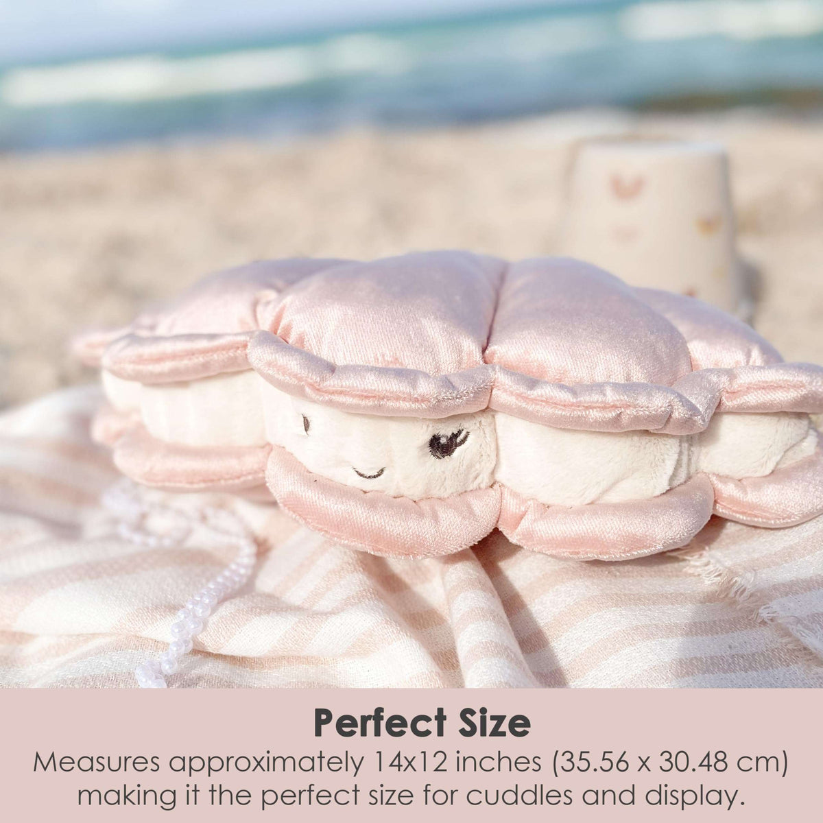 Mon Ami Pearl Oyster Decor Plush - Caitly