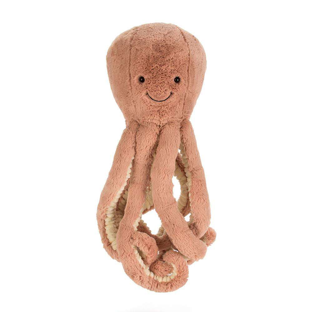 Jellycat Odell Octopus Little plush toy with soft, colorful tentacles and friendly face, perfect for children.
